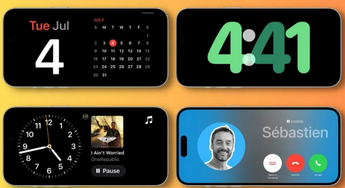 新安苹果手机维修分享iOS17横屏充电待机显示有什么好处 