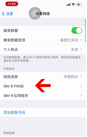 新安苹果14维修网分享如何给iPhone14的SIM卡设置密码 