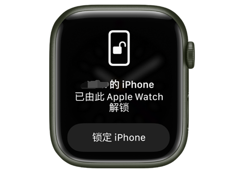 新安苹果手机维修分享用 AppleWatch 解锁配备面容 ID 的 iPhone方法 